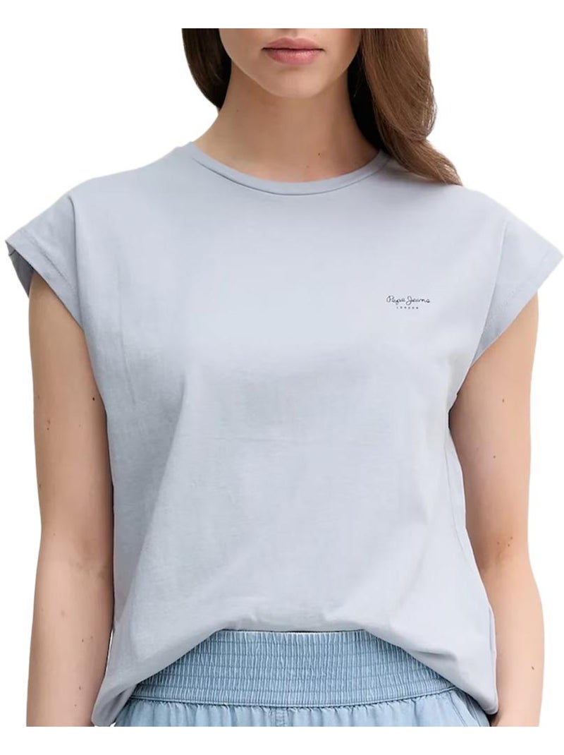 T-shirt Pepe Jeans Blooma Azul para Mulher Azul - Kiabi