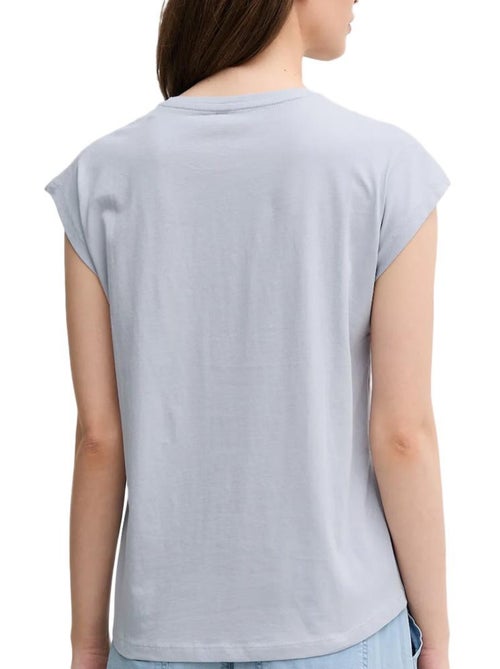 T-shirt Pepe Jeans Blooma Azul para Mulher - Kiabi T-shirt Pepe Jeans Blooma Azul para Mulher - Kiabi