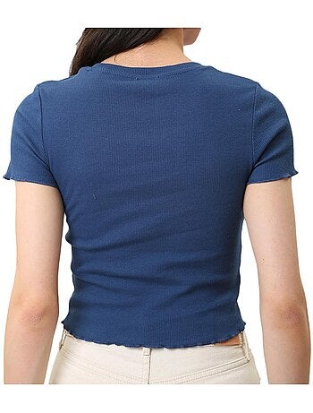 T-shirt Pepe Jeans Cara para Mulher Azul Marinho