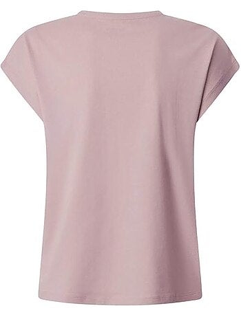 T-shirt pepe jeans catalina rosa para mulher