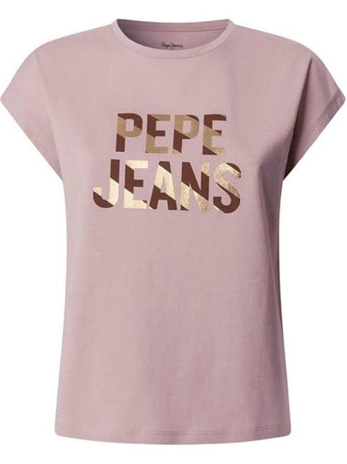T-shirt pepe jeans catalina rosa para mulher - Kiabi T-shirt pepe jeans catalina rosa para mulher - Kiabi