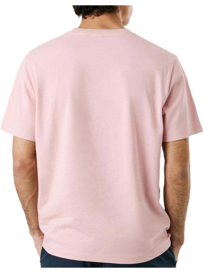 T-shirt Pepe Jeans Connor de Homem Rosa com Contraste Rosa - Kiabi