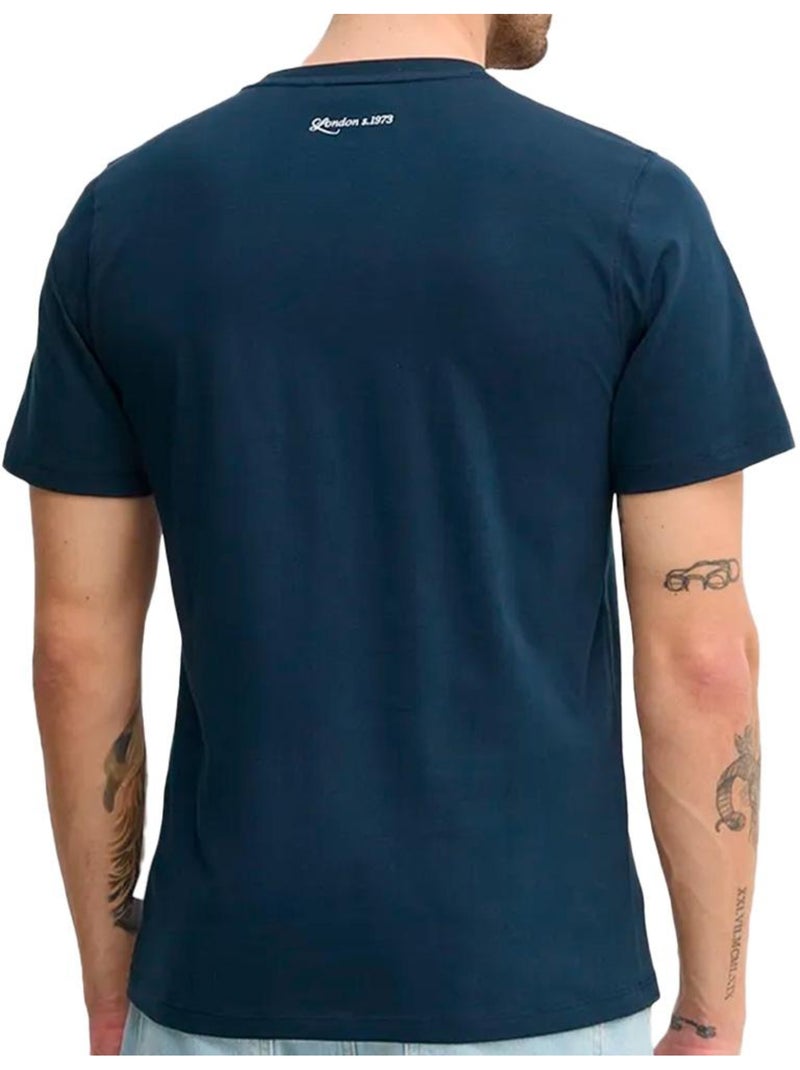 T-shirt Pepe Jeans Daxton para Homem Azul-Marinho Azul-marinho - Kiabi