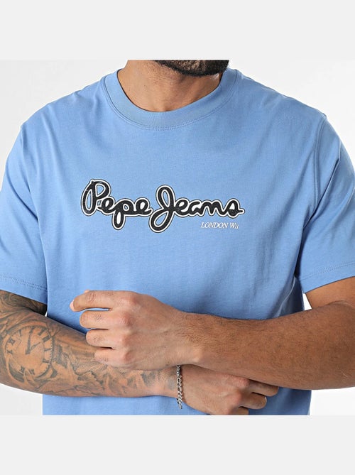 T-shirt Pepe Jeans Dorian Azul para Homem - Kiabi