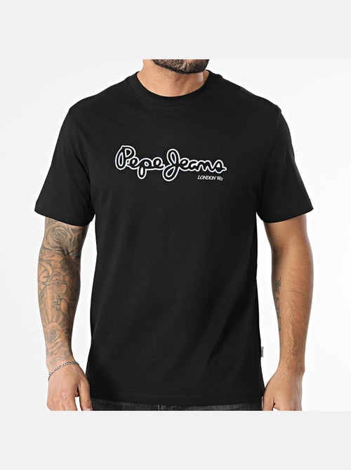 T-shirt Pepe Jeans Dorian Preto para Homem - Kiabi