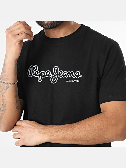 T-shirt Pepe Jeans Dorian Preto para Homem - Kiabi