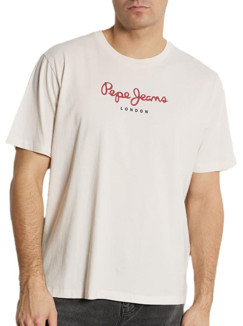 T-Shirt Pepe Jeans Eggo Branco para Homem Branco - Kiabi