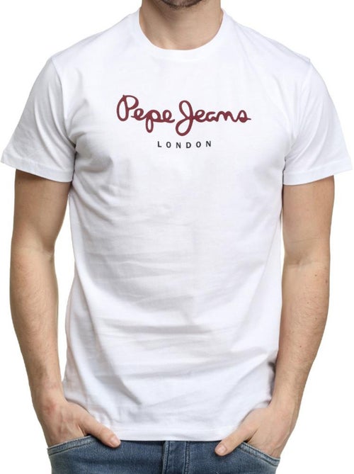 T-shirt Pepe Jeans Eggo N Branco para Homem - Kiabi T-shirt Pepe Jeans Eggo N Branco para Homem - Kiabi