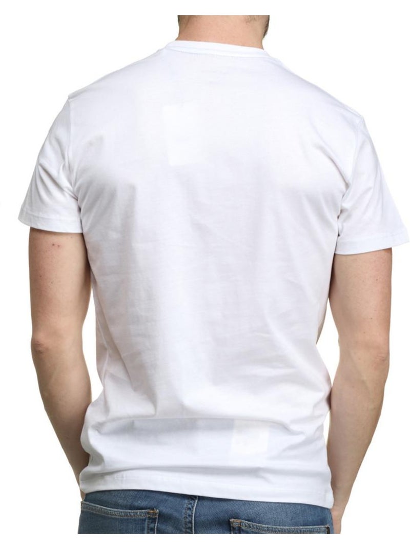 T-shirt Pepe Jeans Eggo N Branco para Homem Branco/Vermelho - Kiabi
