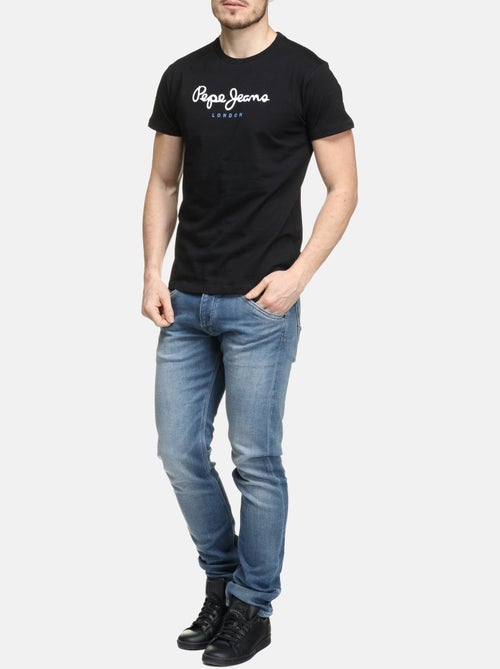 T-shirt Pepe Jeans Eggo N Preto para Homem - Kiabi T-shirt Pepe Jeans Eggo N Preto para Homem - Kiabi