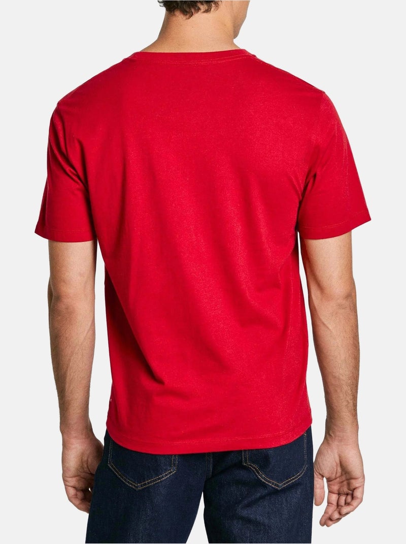T-shirt Pepe Jeans Eggo SEB Vermelha para Homem Vermelho - Kiabi