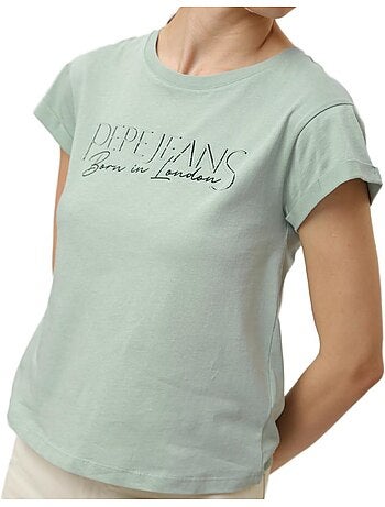 T-shirt Pepe Jeans Hannon Verde para Mulher