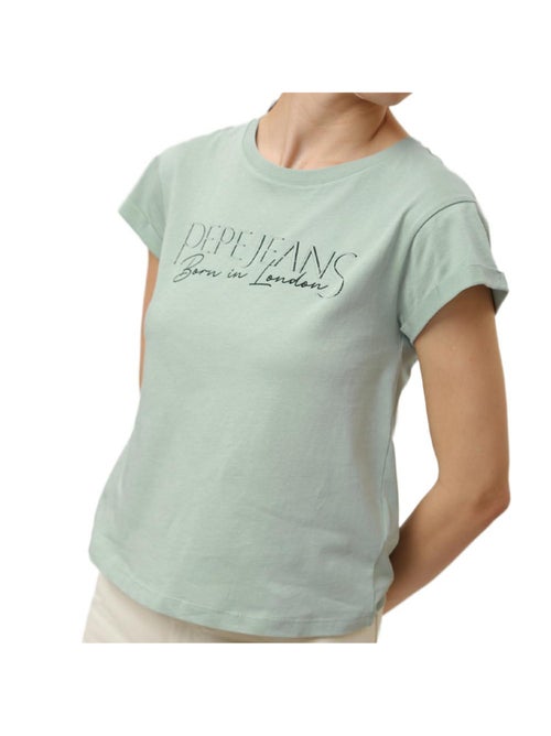 T-shirt Pepe Jeans Hannon Verde para Mulher - Kiabi T-shirt Pepe Jeans Hannon Verde para Mulher - Kiabi
