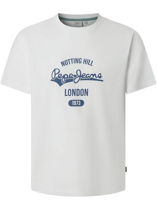 T-shirt pepe jeans jimmy para homem branco/azul-marinho - Kiabi T-shirt pepe jeans jimmy para homem branco/azul-marinho - Kiabi