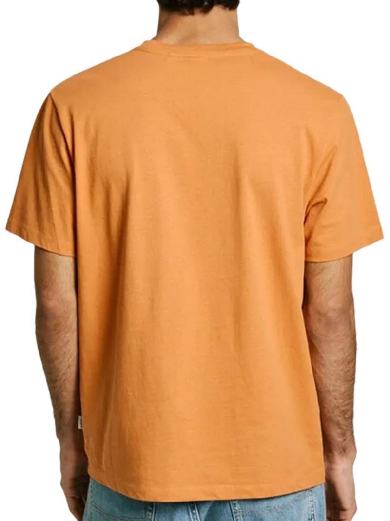 T-shirt Pepe Jeans Laranja de Homem com Contraste Laranja - Kiabi