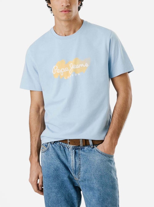 T-shirt Pepe Jeans Milton Azul para Homem - Kiabi