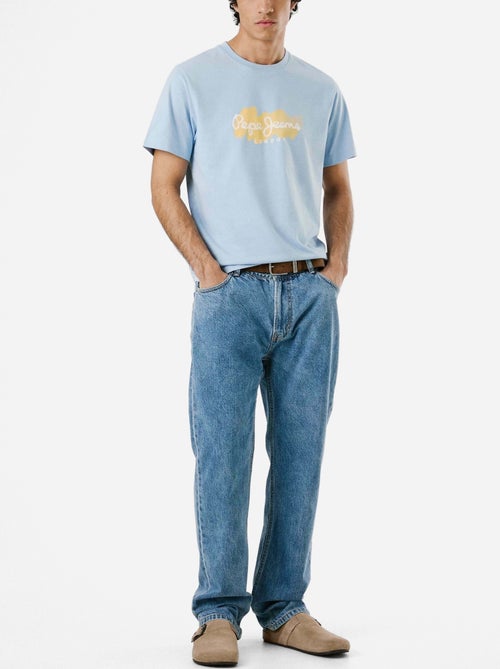 T-shirt Pepe Jeans Milton Azul para Homem - Kiabi
