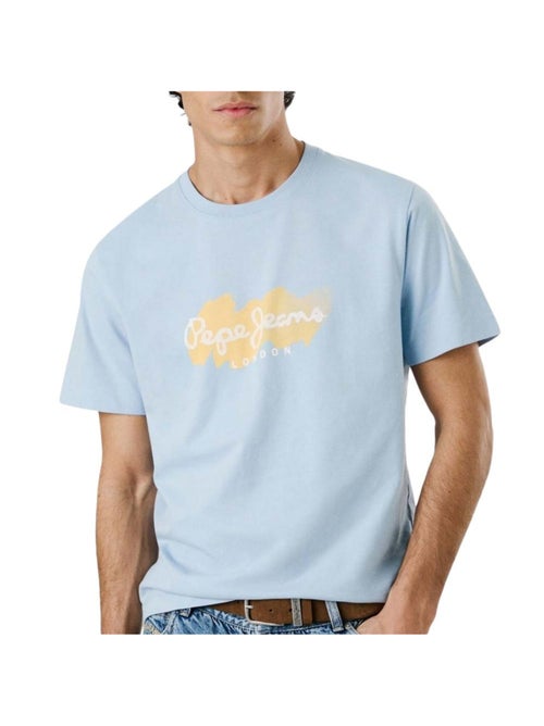 T-shirt Pepe Jeans Milton Azul para Homem - Kiabi