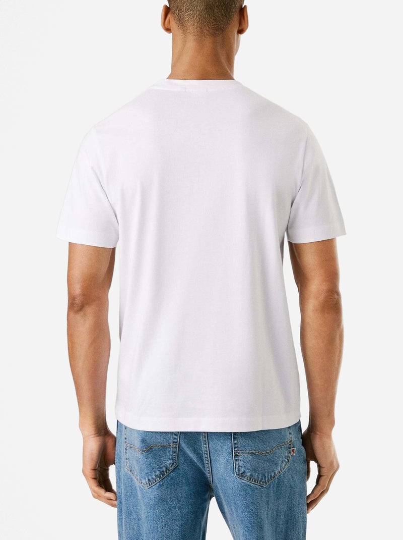 T-shirt Pepe Jeans Milton Branco para Homem Branco - Kiabi