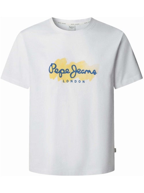 T-shirt Pepe Jeans Milton Branco para Homem - Kiabi