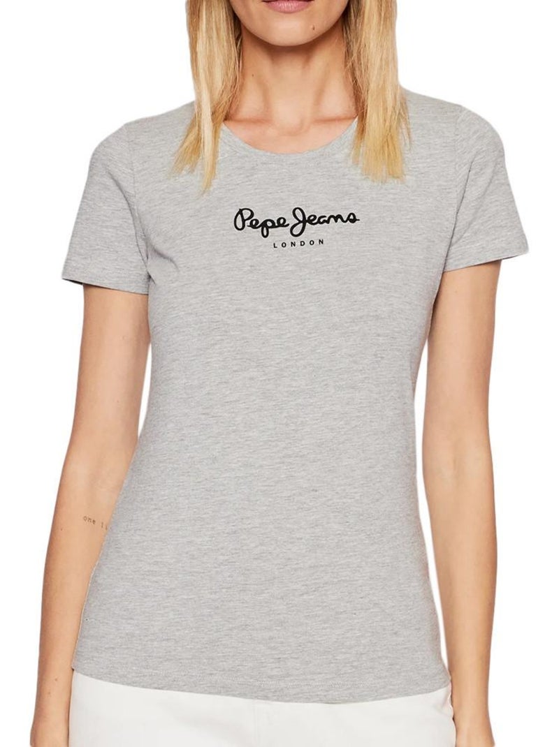 T-shirt Pepe Jeans New Virginia Cinzenta para Mulher Cinza - Kiabi