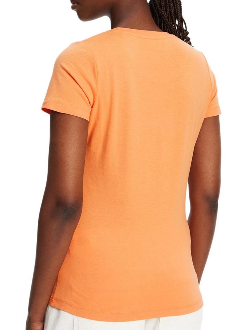 T-shirt Pepe Jeans New Virginia Laranja para Mulher Branco Laranja - Kiabi
