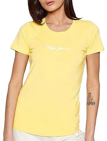 T-shirt feminina pepe jeans new virginia preta