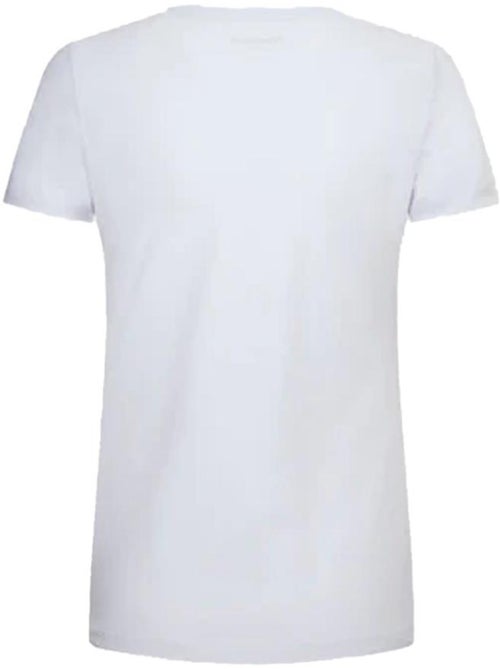 T-shirt pepe jeans new virginia para mulher branco/preto - Kiabi