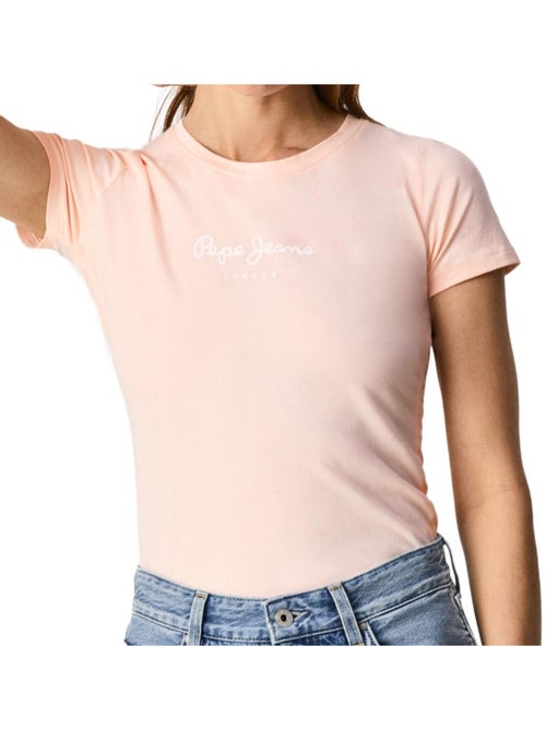 T-shirt Pepe Jeans New Virginia para Mulher Rosa - Kiabi