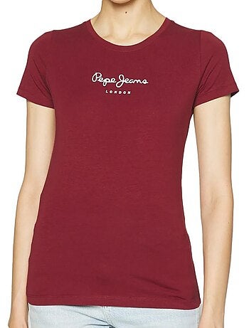 T-shirt feminina pepe jeans new virginia preta