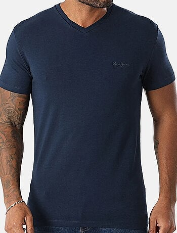 T-shirt pepe jeans original para homem azul marinho