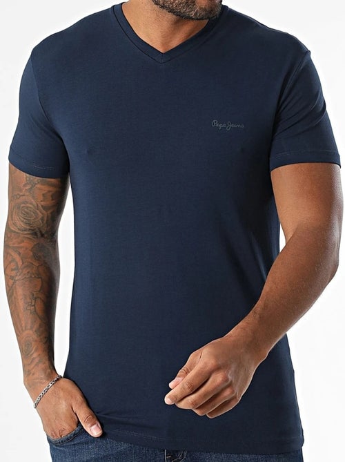 T-shirt pepe jeans original para homem azul marinho - Kiabi T-shirt pepe jeans original para homem azul marinho - Kiabi
