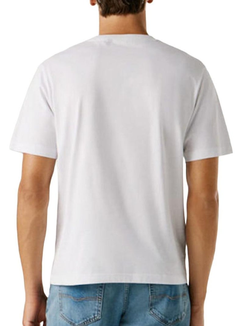 T-Shirt Pepe Jeans Original para Homem Branco/Amarelo Branco - Kiabi