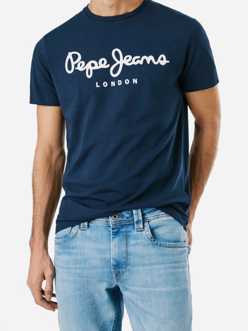 T-shirt Pepe Jeans Original Stretch N para Homem Azul Marinho - Kiabi