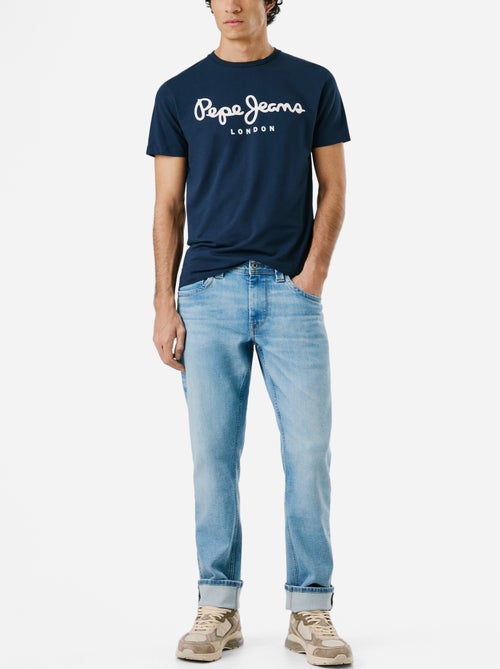 T-shirt Pepe Jeans Original Stretch N para Homem Azul Marinho - Kiabi