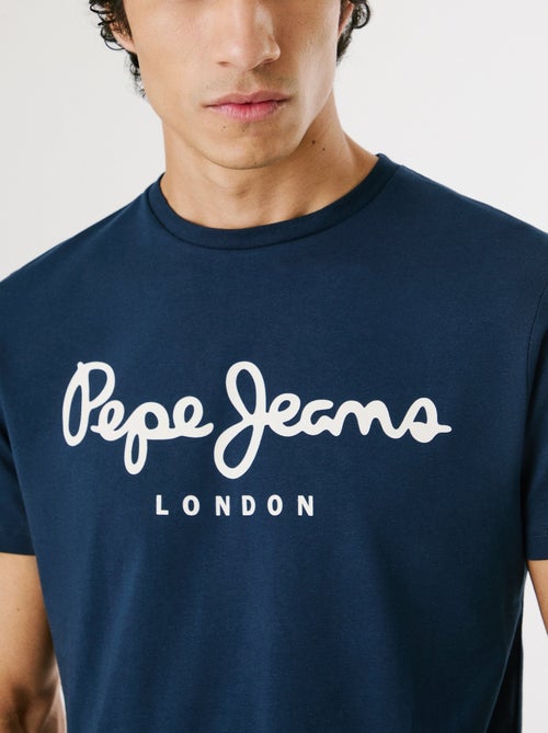 T-shirt Pepe Jeans Original Stretch N para Homem Azul Marinho - Kiabi