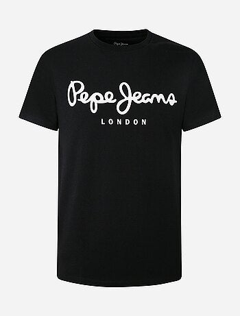 T-shirt pepe jeans original stretch n preto para homem