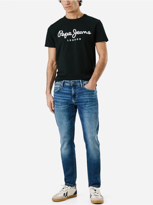 T-shirt Pepe Jeans Original Stretch N Preto para Homem - Kiabi