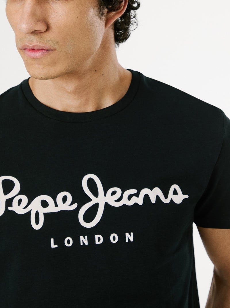 T-shirt Pepe Jeans Original Stretch N Preto para Homem Preto - Kiabi