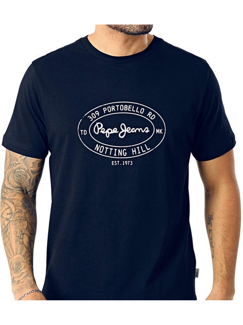 T-Shirt Pepe Jeans Originals para Homem Azul Marinho - Kiabi T-Shirt Pepe Jeans Originals para Homem Azul Marinho - Kiabi