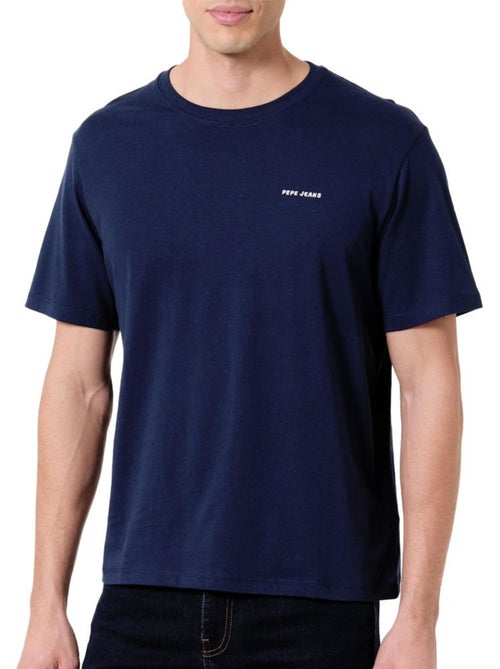T-Shirt Pepe Jeans para Homem Azul Marinho - Kiabi T-Shirt Pepe Jeans para Homem Azul Marinho - Kiabi