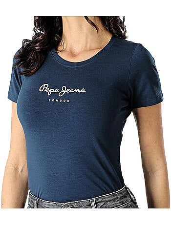 T-shirt Pepe Jeans para Mulher Azul Marinho