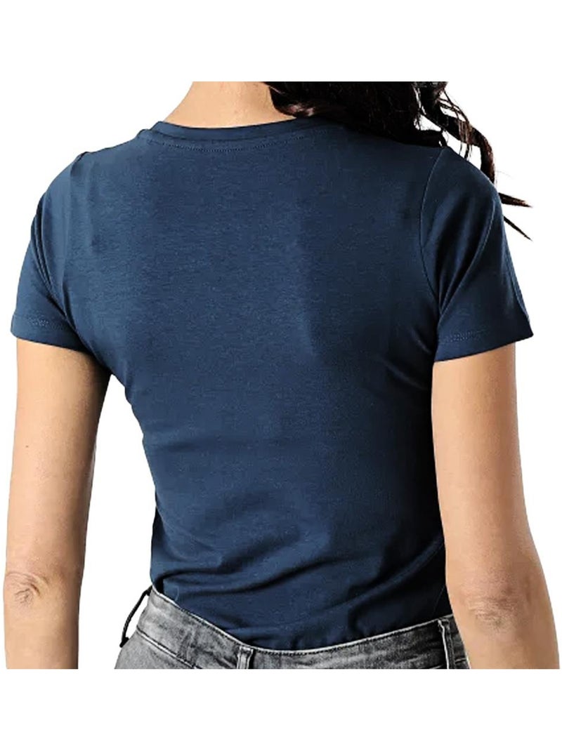 T-shirt Pepe Jeans para Mulher Azul Marinho Azul-marinho - Kiabi