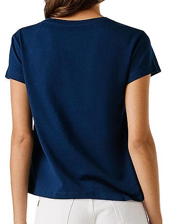 T-shirt pepe jeans para mulher azul marinho
