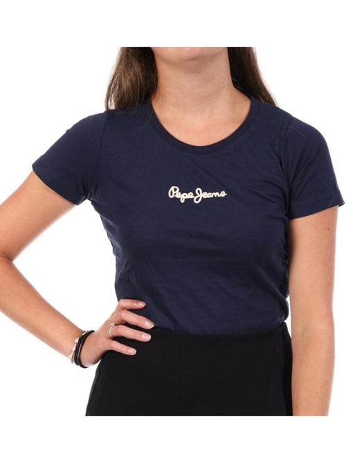 T-shirt pepe jeans para mulher pl5000200 marinho - Kiabi