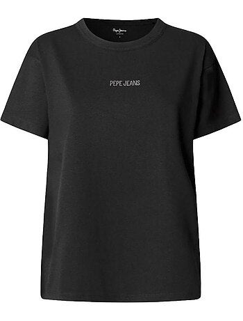 T-shirt pepe jeans para mulher preto