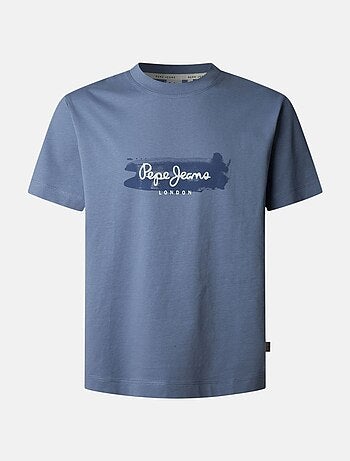 T-shirt pepe jeans picthon azul para homem