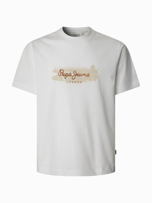 T-shirt Pepe Jeans Picthon Branco para Homem - Kiabi