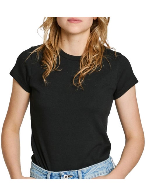 T-shirt Pepe Jeans Preta para Mulher PL506037 - Kiabi T-shirt Pepe Jeans Preta para Mulher PL506037 - Kiabi