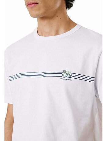 T-shirt Pepe Jeans Tad Branco para Homem